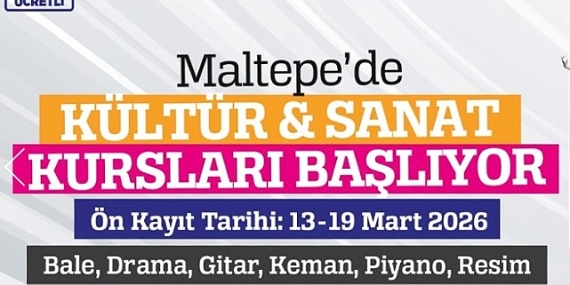 Maltepe Belediyesi kültür sanat kursları başlıyor