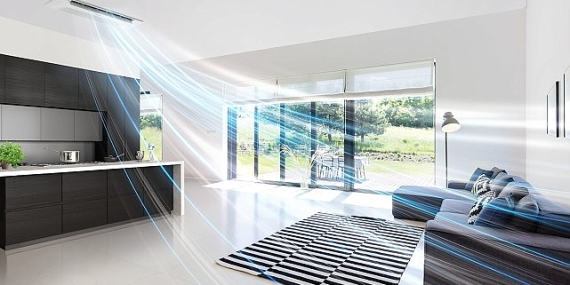 Samsung WindFree Tek Yön Kaset Klima ile Rüzgarsız Serinlik