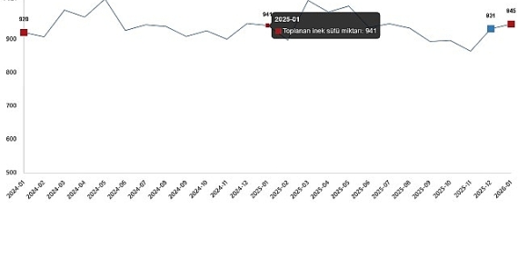 Süt ve Süt Ürünleri Üretimi, Ocak 2026