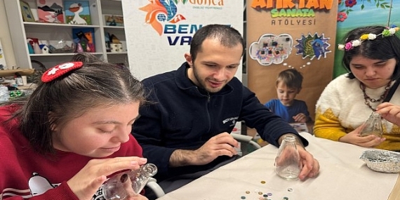 Cam atıklar, Gonca’da sanata dönüştü